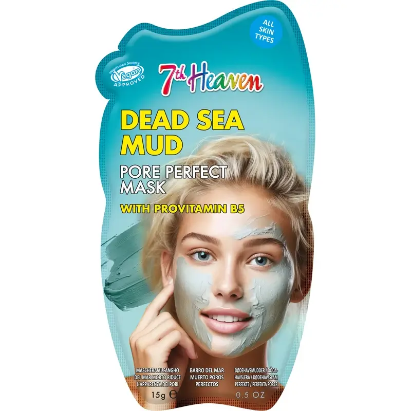 7 Heaven Mascarilla Barro Del Mar Muerto Con Provitamina B5 Poros Perfectos , 15 ml