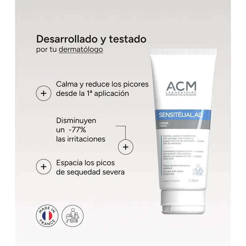 Acm Laboratoires Sensitelial.Ad Crema 200 Ml - Image 9