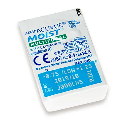 Acuvue 1 Day Moist Lentillas Multifocales Diarias , 30 unidades - +3.00, 8.4, Alta, 14.30 - Image 2