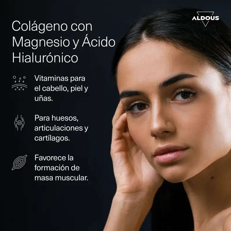 Aldous Bio Colágeno Hidrolizado Con Ácido Hialurónico, Coenzima Q10, Zinc Y Vitaminas, 120 gominolas - Image 5