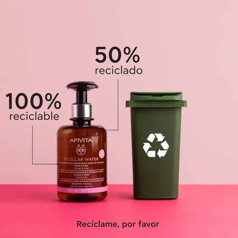 Apivita Agua Micelar Calmante & Desmaquillante, 300 ml - Image 6