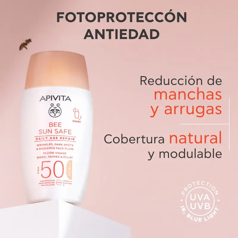 Apivita Apivita Reparación Antiedad Diaria Con Color Spf50, 50 ml - Image 2