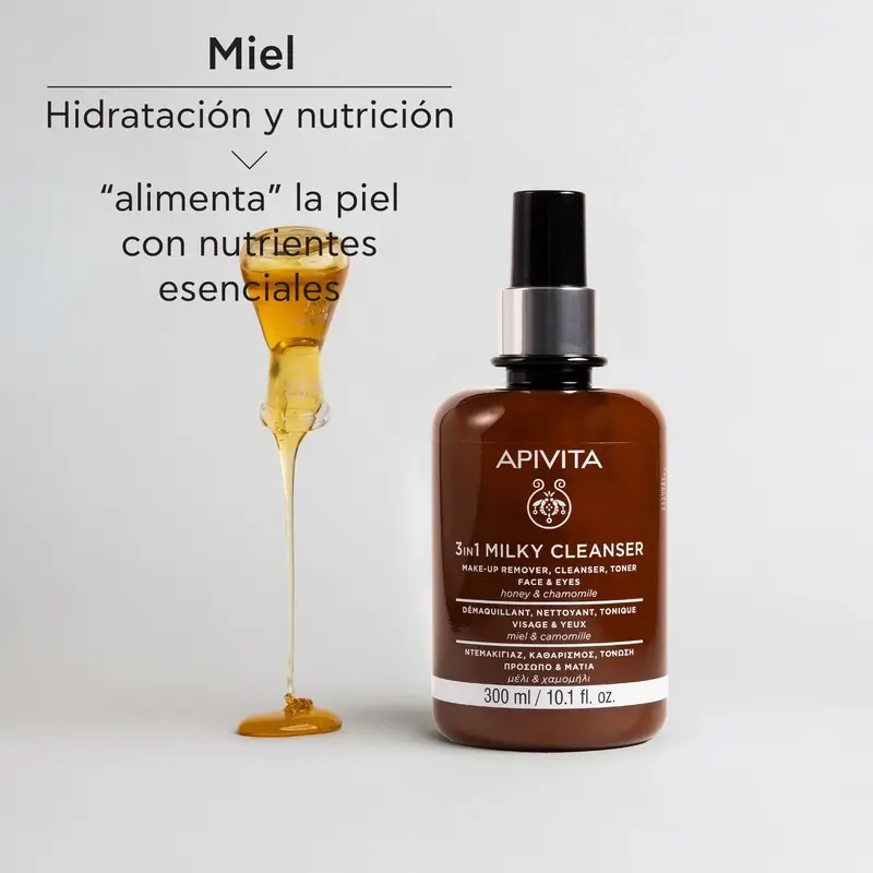 Apivita Leche Limpiadora 3 En 1, 300 ml - Image 4
