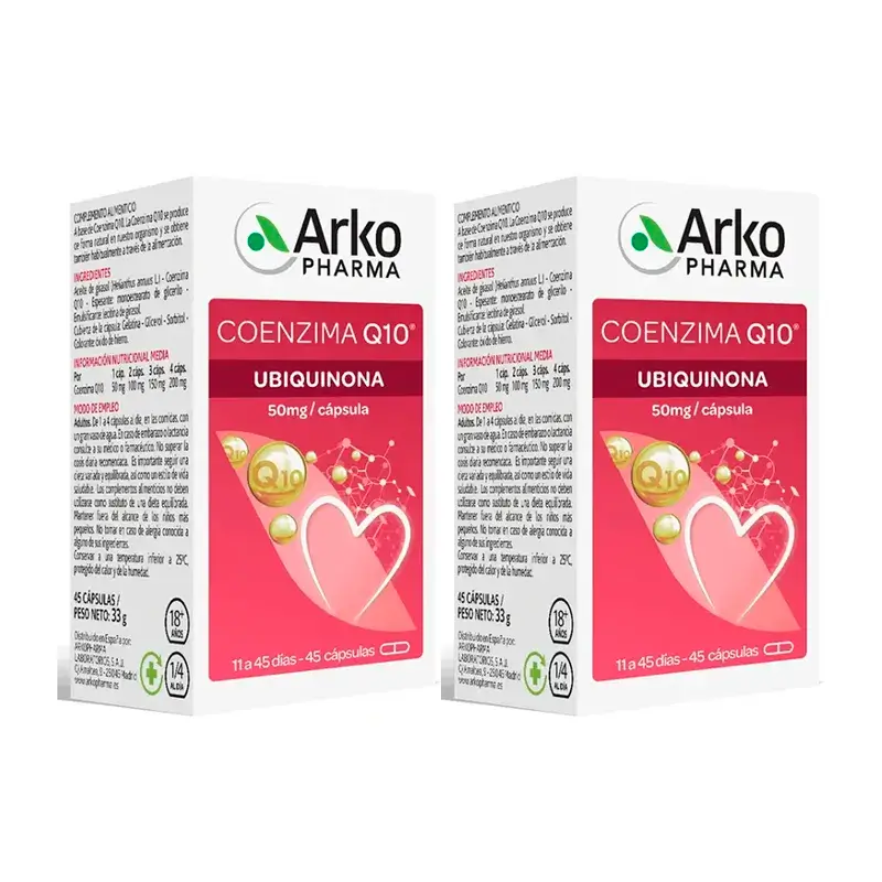 Arkopharma Arkovital Coenzima Q10, 2X45 Cápsulas