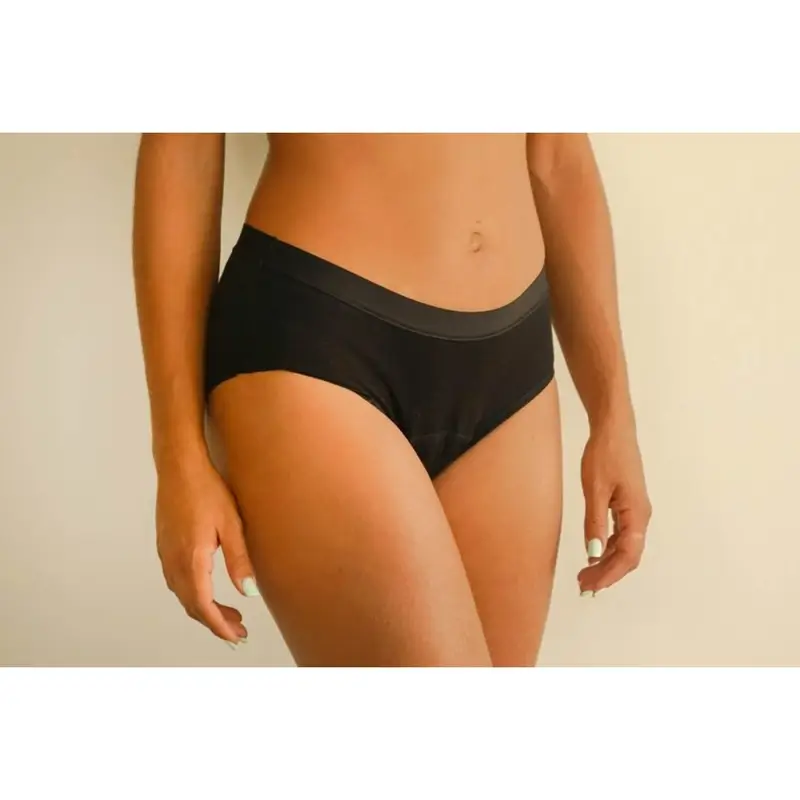 Bads Braguita Menstrual Negra Con Costura Talla XS - Image 3