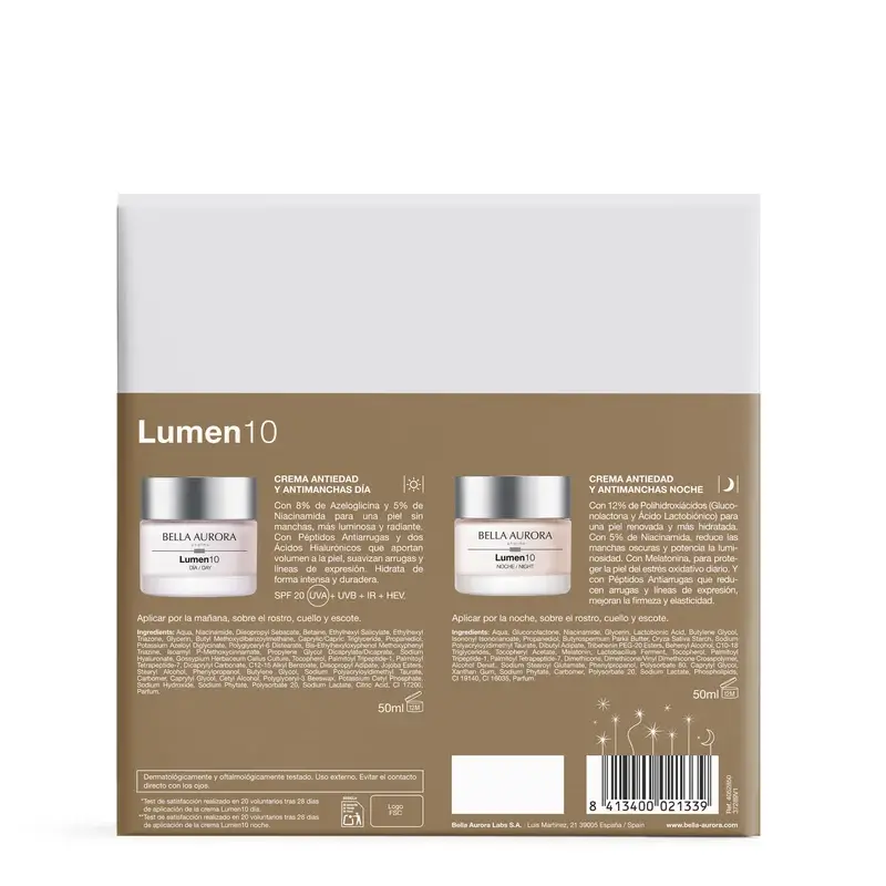 Bella Aurora Lumen10 Pack Antimanchas Antiedad , 50 + 50 ml - Image 5