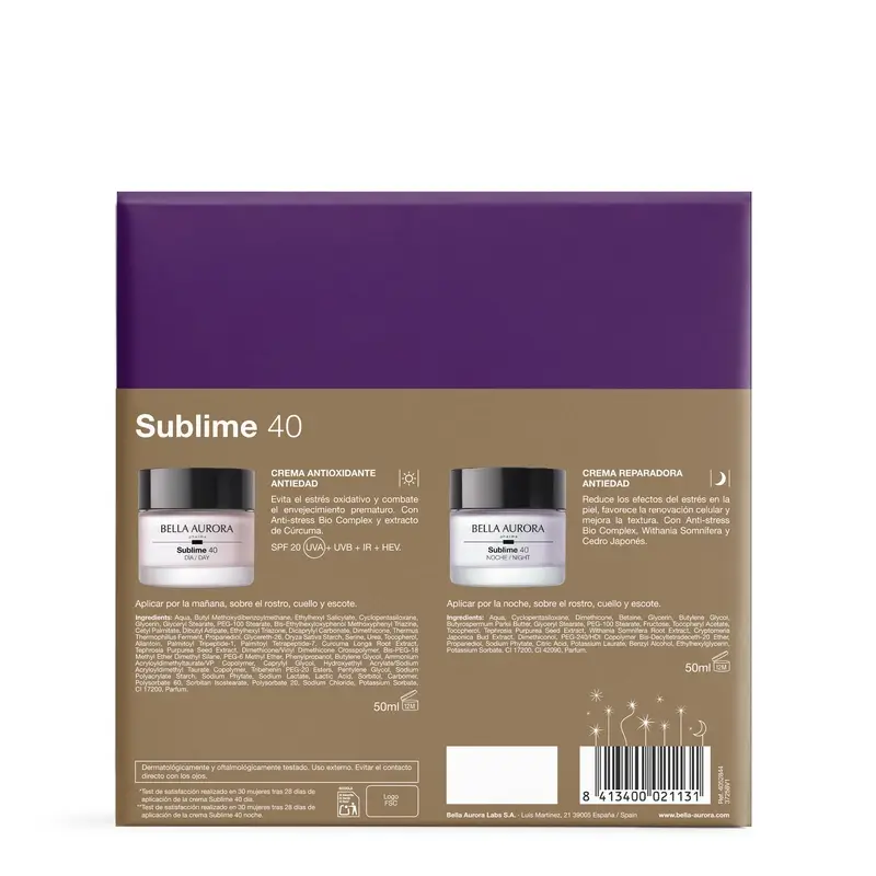 Bella Aurora Sublime Pack Anti-Edad +40 , 50 + 50 ml - Image 5