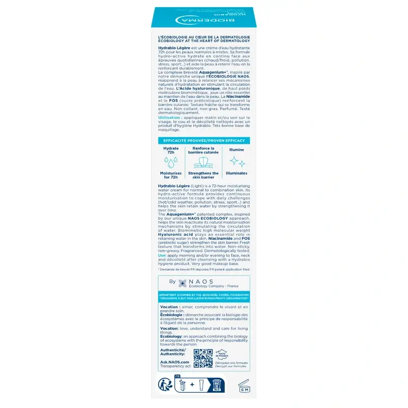 Bioderma Hydrabio Crema Ligera, 40 ml - Image 6