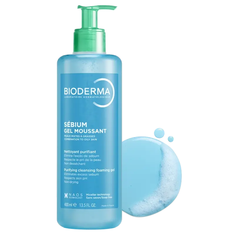 Bioderma Sébium Moussant Gel Purificante, 400 ml - Image 2