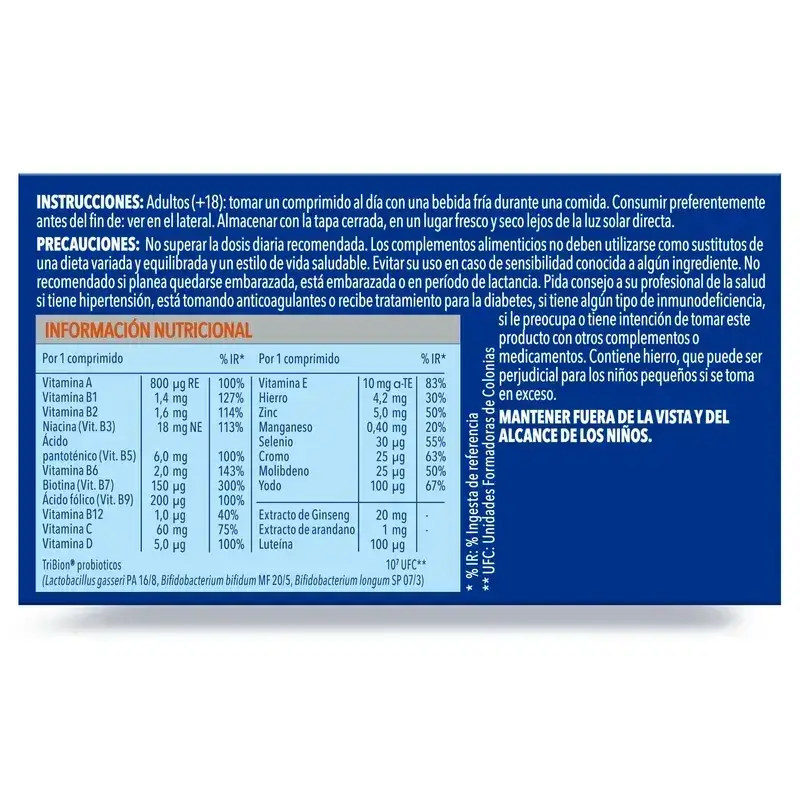 Bion3 Energy 50+ Multivitamínicos, 2X90 Comprimidos - Image 11
