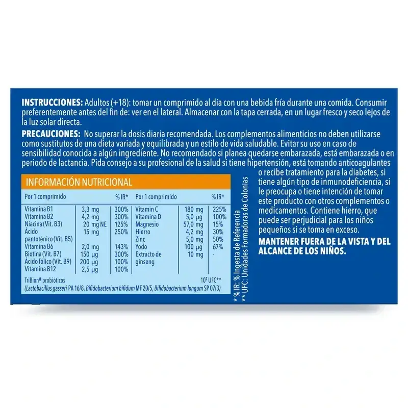 Bion3 Energy Multivitamínicos, 2X90 Comprimidos - Image 11