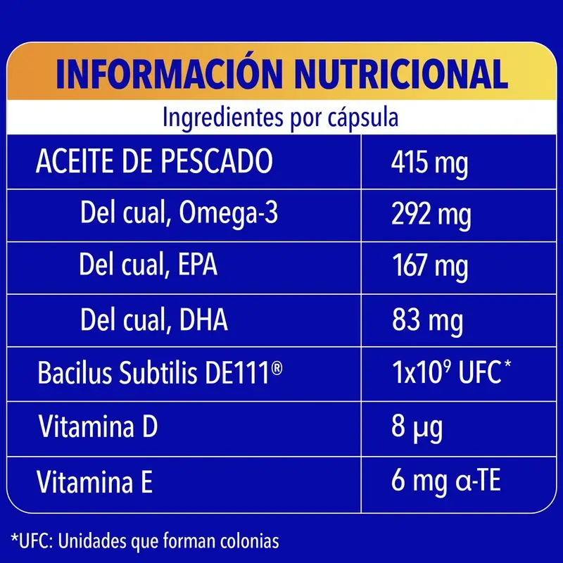 Bion3 Omega-3 Con Probióticos, 30 cápsulas - Image 7