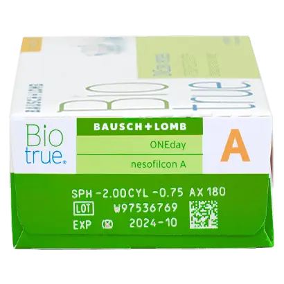 Biotrue One Day Lentillas Tóricas Diarias , 30 unidades - +1.50, -1.25, 110, 8.4, 14.50 - Image 2