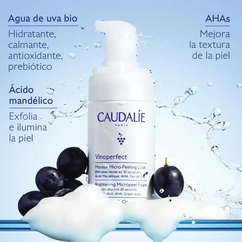 Caudalie Espuma Micropeeling Luminosidad Con Ácido Manélico (Aha) , 100 ml - Image 3