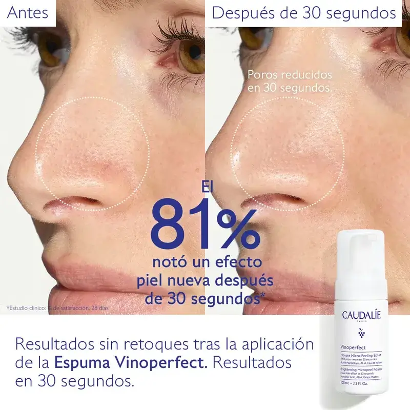 Caudalie Espuma Micropeeling Luminosidad Con Ácido Manélico (Aha) , 100 ml - Image 4