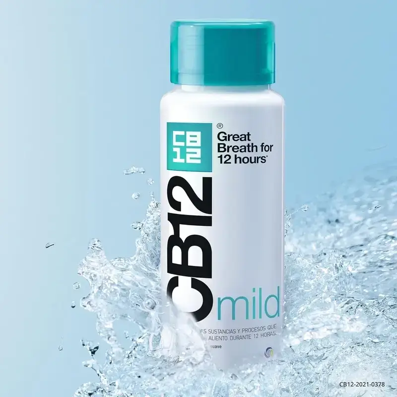 Cb12 Mild Enjuague Bucal Halitosis Sabor Menta Suave, 2X250 Ml - Image 10