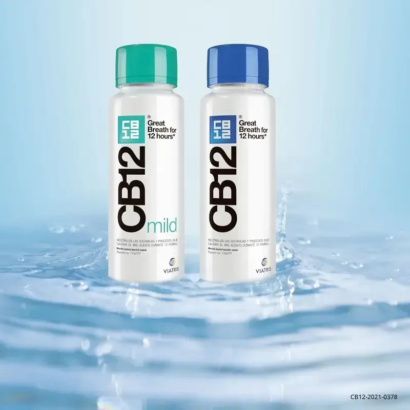 Cb12 Mild Enjuague Bucal Halitosis Sabor Menta Suave, 2X250 Ml - Image 9