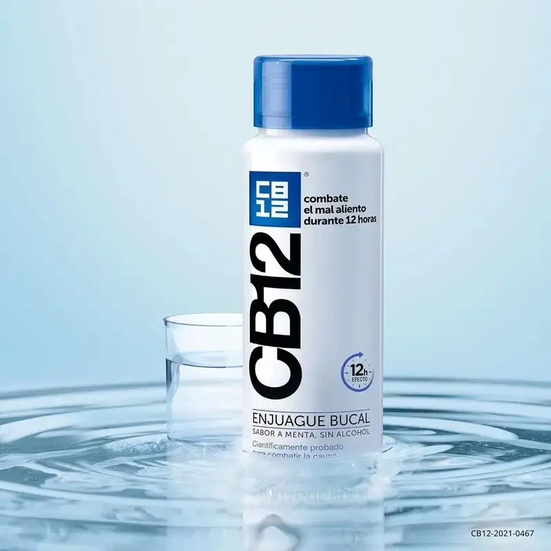 Cb12 Mint Enjuague Bucal Halitosis Sabor Menta, 2X250 Ml - Image 3