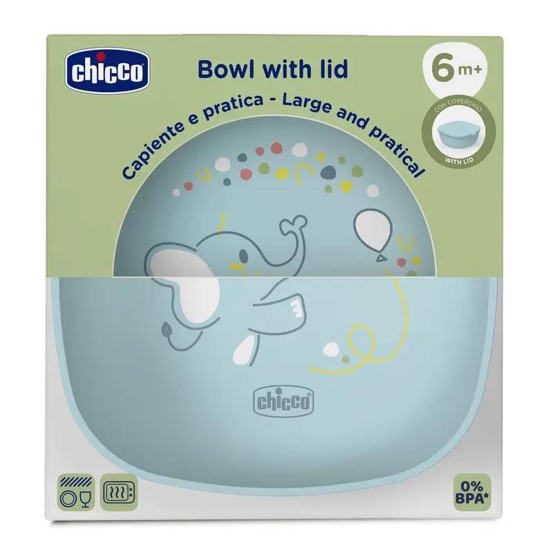 Chicco Bowl Con Tapa 6M+ Azul - Image 2