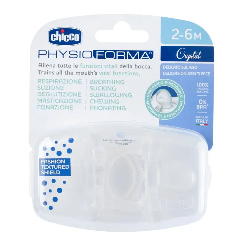 Chicco Chupete Physioforma Crystal 2-6M 2 Unidades - Image 2