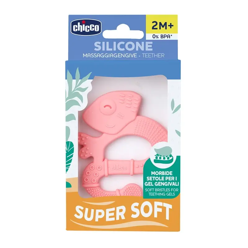 Chicco Mordedor Super Soft Iguana 2M+ Rosa - Image 2