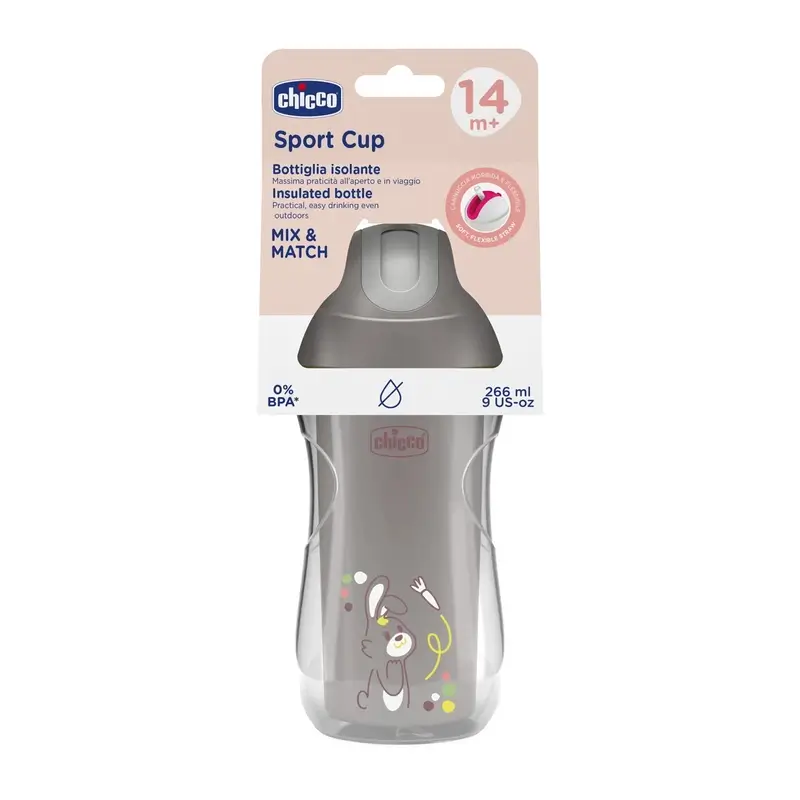 Chicco Vaso Térmico Sport Cup 14M+ Gris - Image 4