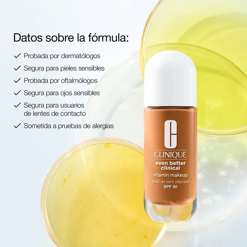 Clinique Even Better Vitamin Makeup Base De Maquillaje Spf50 Light Medium Cool 1, 30 ml - Image 8