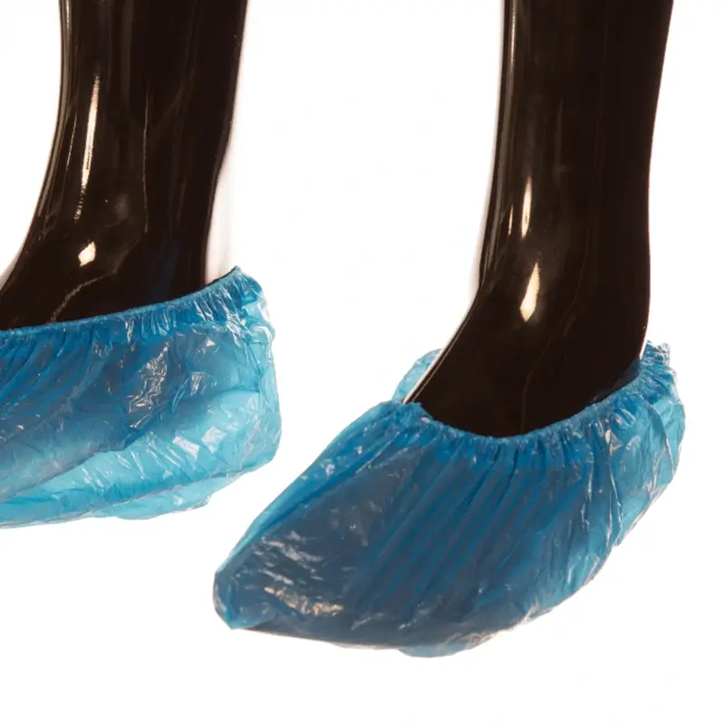 Cuatrogasa Cubre Zapatos De Polietileno Azul, 100 unidades
