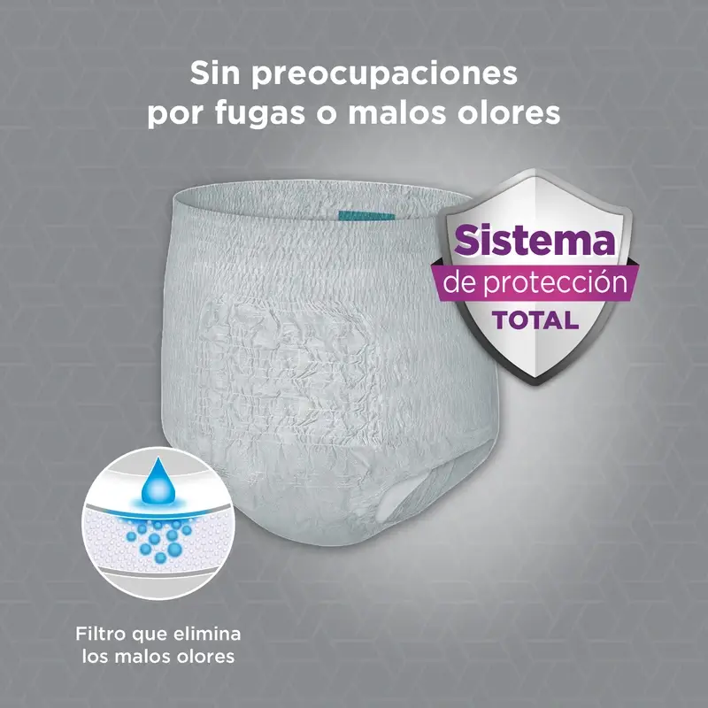 Depend Normal S/M Pañal Adulto Hombre , 10 unidades - Image 2