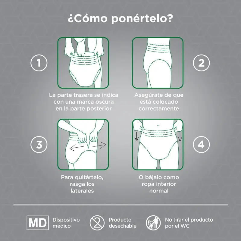 Depend Normal S/M Pañal Adulto Hombre , 10 unidades - Image 5