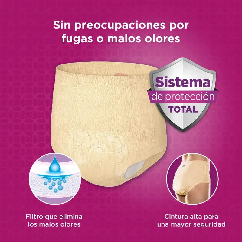 Depend Super L Pañal Adulto Mujer , 9 unidades - Image 2