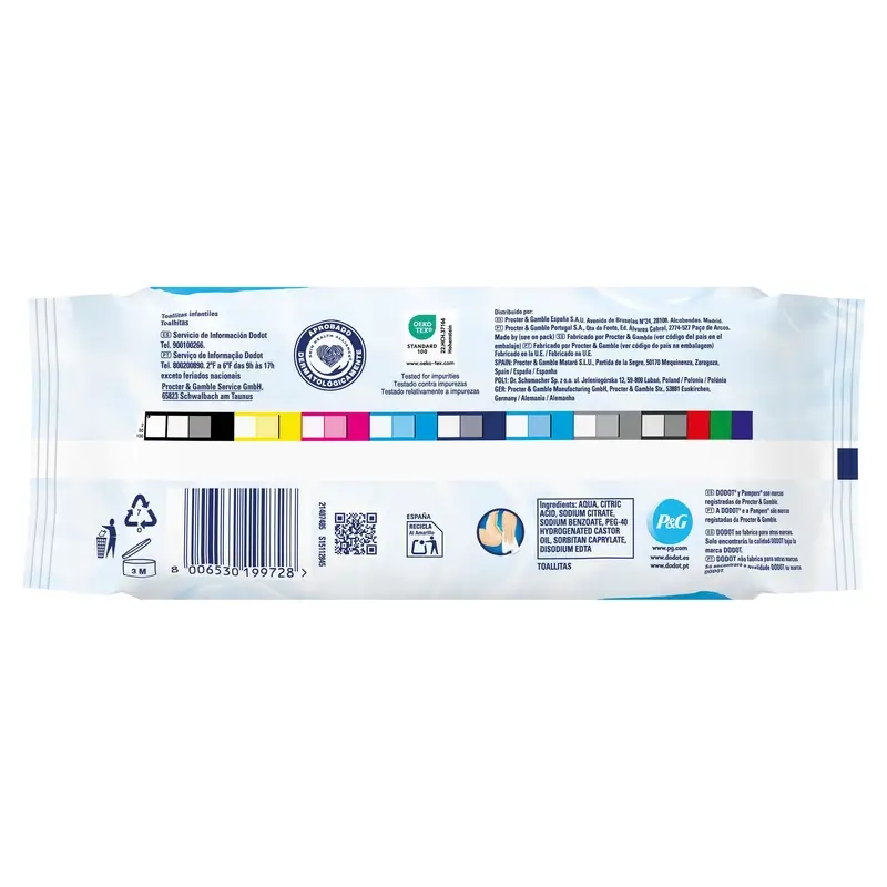 Dodot Toallitas 99% Aqua, 15x60, 900 unidades - Image 3