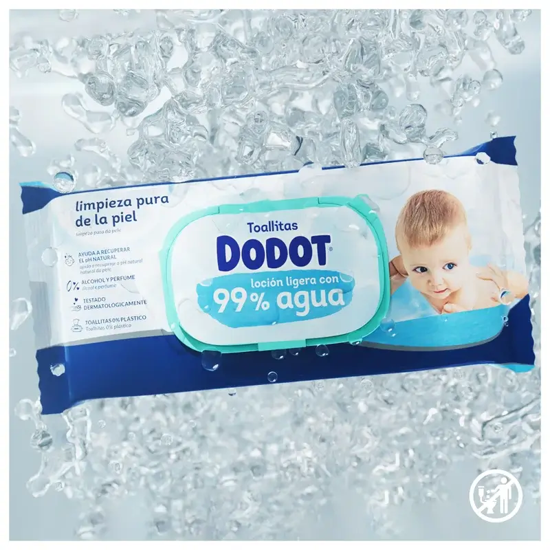 Dodot Toallitas 99% Aqua, 4x60, 240 unidades - Image 4