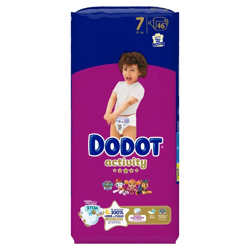 Dodot Activity Talla 7, 15kg+, 46 Pañales - Image 2