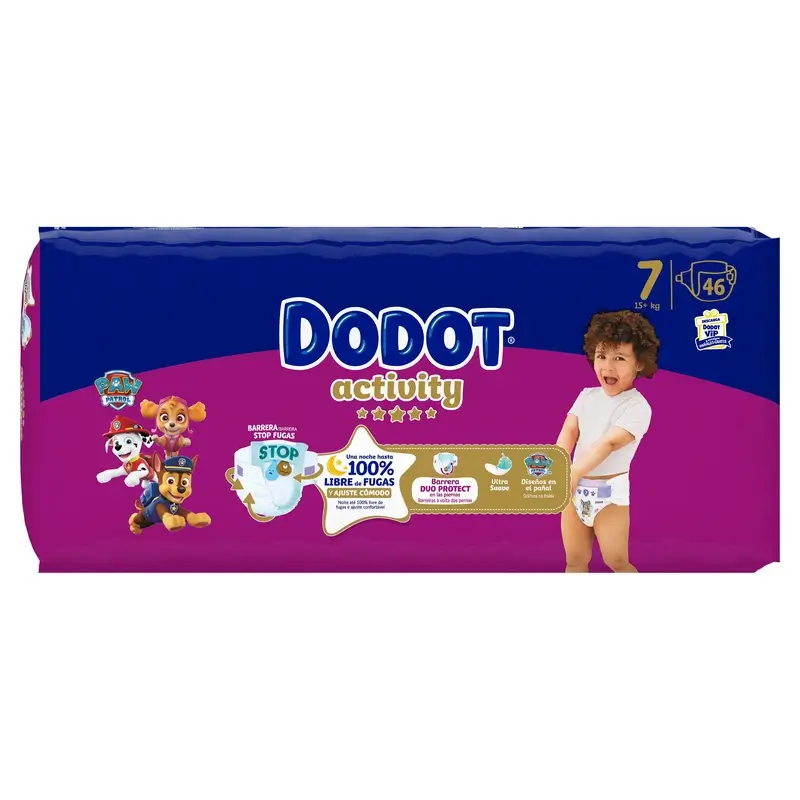 Dodot Activity Talla 7, 15kg+, 46 Pañales - Image 4