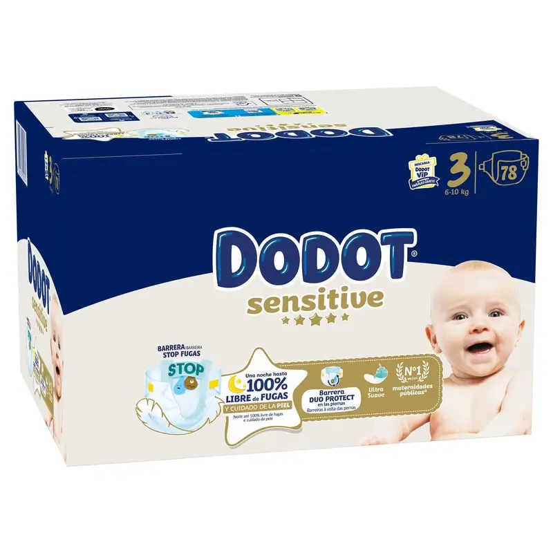 Dodot Sensitive Talla 3, 6kg-10kg, 78 Pañales - Image 4