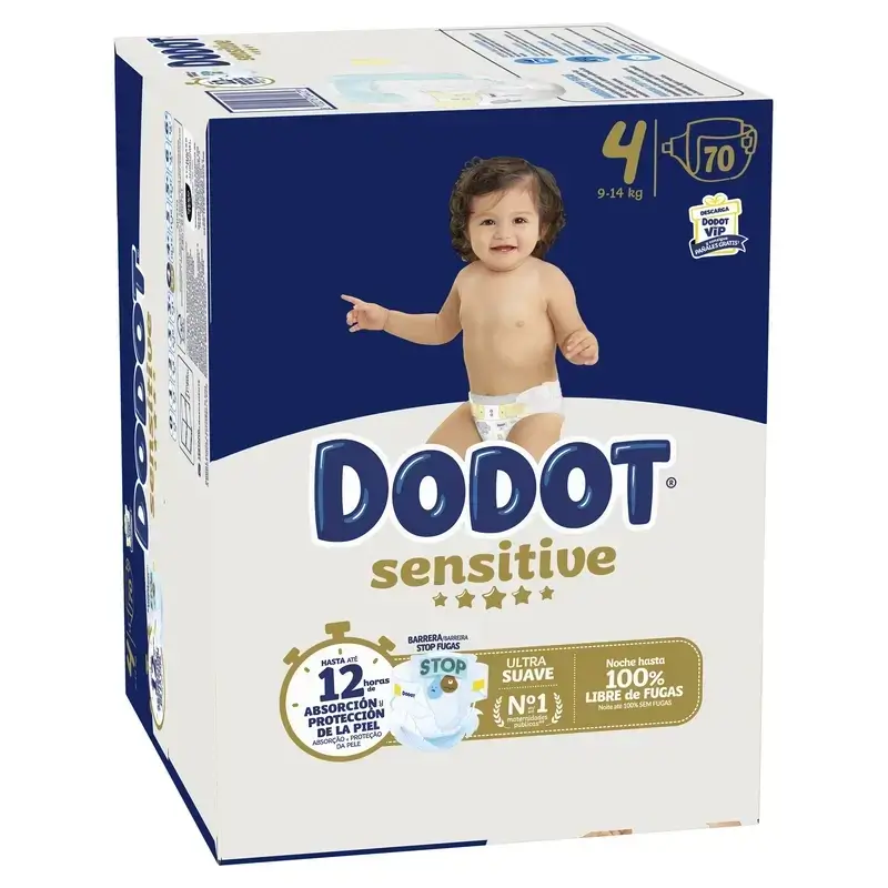Dodot Sensitive Box Talla 4, 2x70 Pañales - Image 3