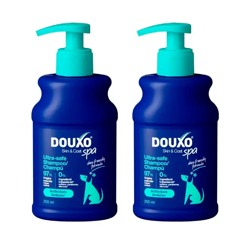 Douxo Skin & Coat Spa Champú Antiolor Para Perros, Pack 2 x 250 ml