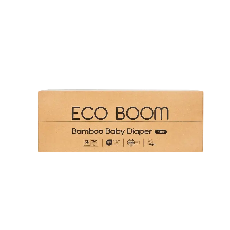 ECO BOOM PURE Pañales ecológicos de bambú 100% natural- Talla 4/L (9-14 kg) - 60 ud - Image 4