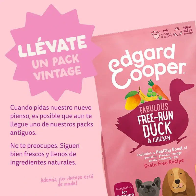Edgard & Cooper Pienso Para Cachorros Grandes Con Pato Y Pollo Frescos , 12 kg - Image 12
