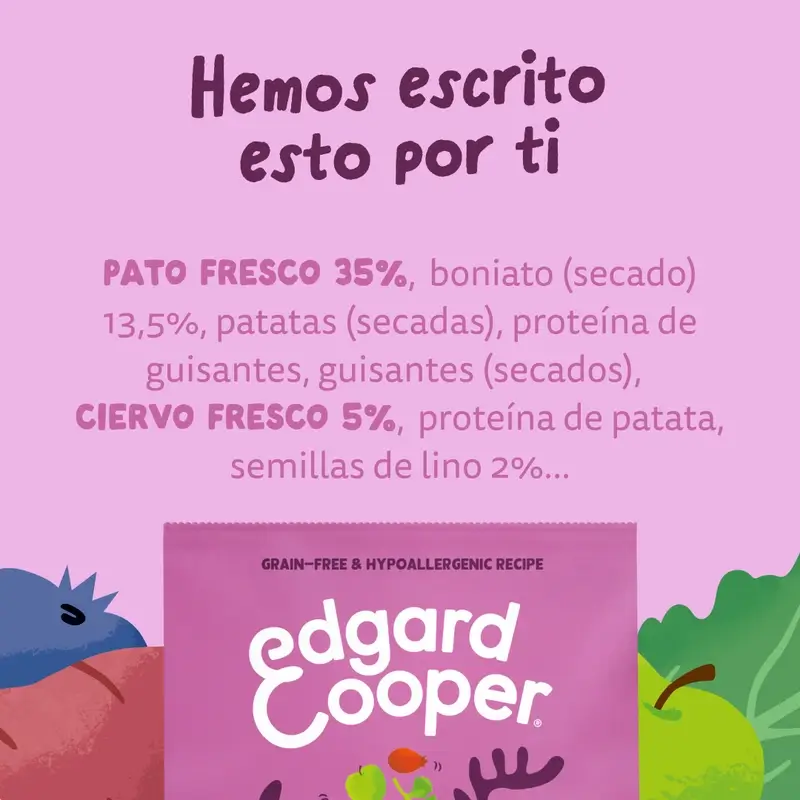 Edgard & Cooper Pienso Para Perros Adultos Medianos Con Venado Y Pato Frescos , 7 kg - Image 10