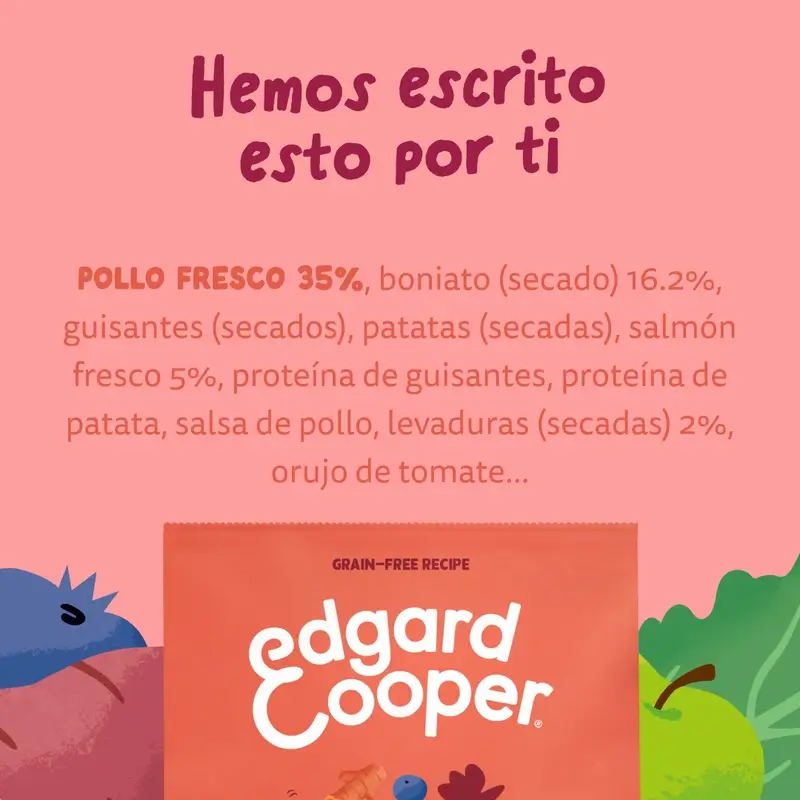 Edgard & Cooper Pienso Para Perros Senior Medianos Con Pollo Y Salmón Frescos , 7 kg - Image 10