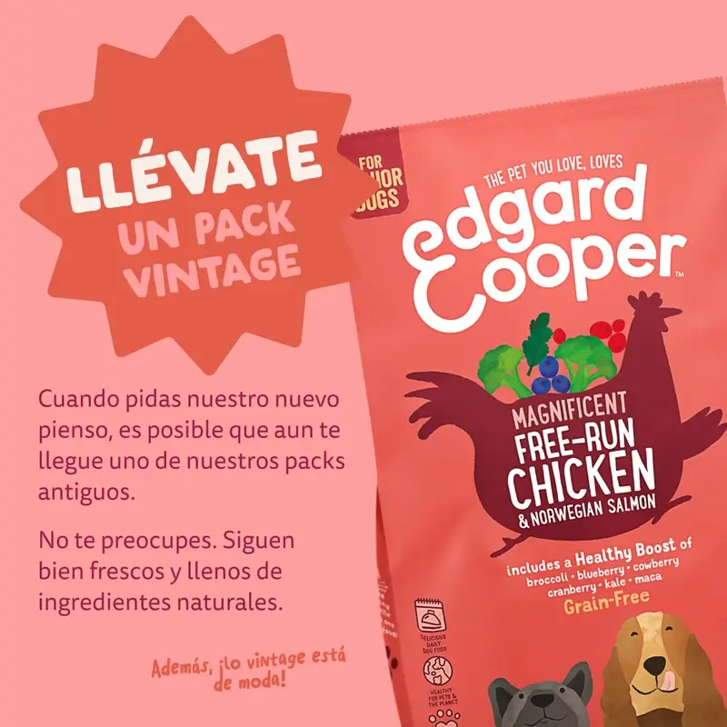 Edgard & Cooper Pienso Para Perros Senior Medianos Con Pollo Y Salmón Frescos , 7 kg - Image 12