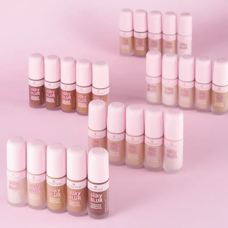 Essence Base Maquillaje Hidratante Larga Duración Silky Blur 155, 30 ml - Image 6