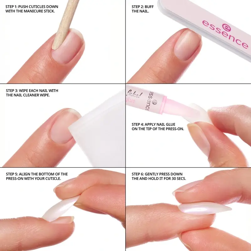 Essence Set De Manicura Con Uñas Postizas What The Fake! Press-On Nails 02 , 28 unidades - Image 4