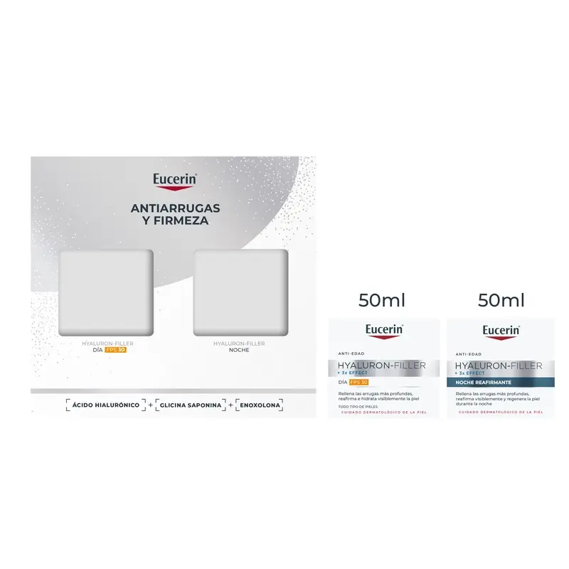 Eucerin Pack Antiedad Hyaluron-Filler Crema De Día Fps 30 50Ml + Crema De Noche 50Ml - Image 4