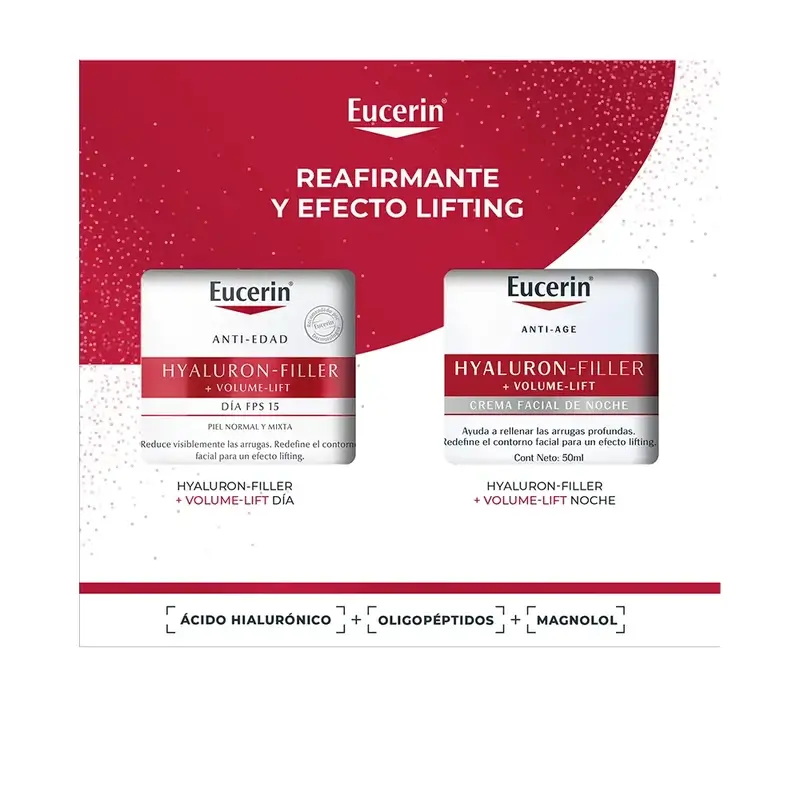Eucerin Pack Antiedad Hyaluron-Filler + Volume-Lift Crema De Día Fps 15 50Ml + Crema De Noche 50Ml - Image 2