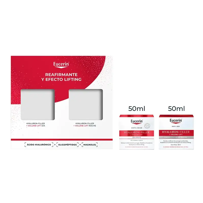 Eucerin Pack Antiedad Hyaluron-Filler + Volume-Lift Crema De Día Fps 15 50Ml + Crema De Noche 50Ml - Image 4