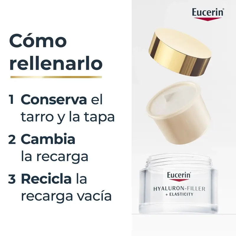 Eucerin Refill Crema De Día Spf30 Hyaluron Filler Elasticity , 50 ml - Image 4