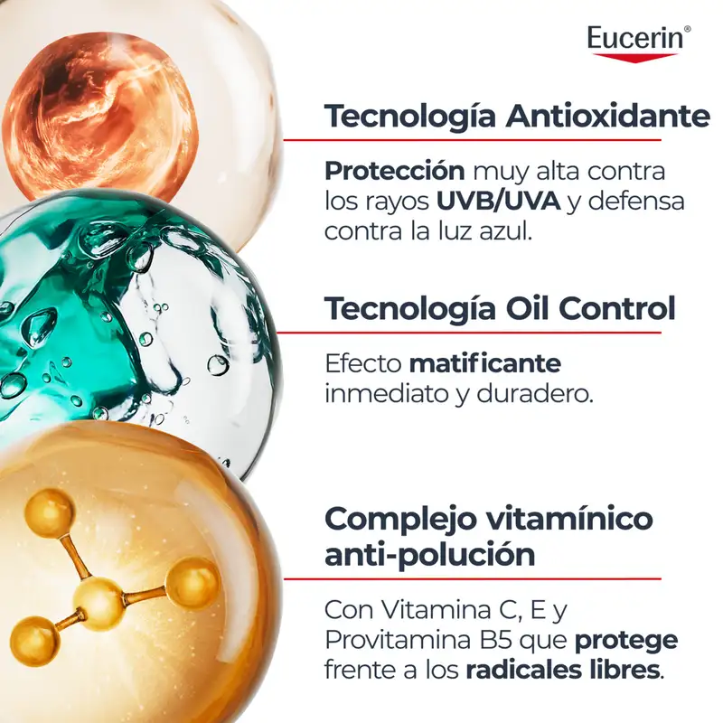 Eucerin Sun Face Oil Control Uv Serum Spf50+ , 30 ml - Image 3